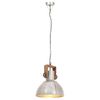 vidaXL griestu lampa, industriāls dizains, sudrabaina, 25 W, 30cm, E27