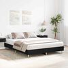 vidaXL Gultas rāmis Melns ozolkoks 203 x 143 x 25 cm Inženierijas koks