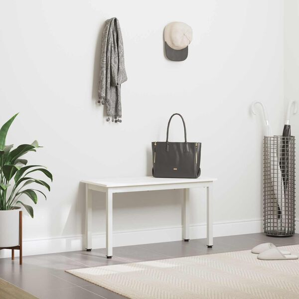 vidaXL sols Balts 80 x 35 x 45 cm Ciets priedes koks