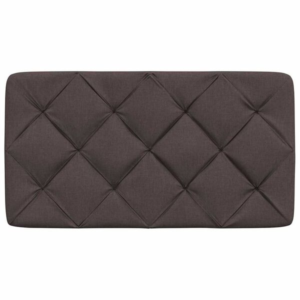 vidaXL galvgaļa spilvens, tum&scaron;i brūns, 80 cm, audums