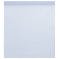 vidaXL loga plēve, matēta, caurspīdīga, balta, 45x1000 cm, PVC