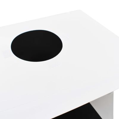 vidaXL fotostudijas LED gaismas kaste, saliekama, 40x34x37 cm, balta