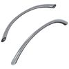 vidaXL Rokturi 2 gab. Sudraba 107 x 3.6 x 23 mm Nerūsējo&scaron;s tērauds