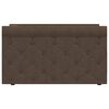 vidaXL dīvāngulta, USB, tum&scaron;i brūns audums, 90x200 cm
