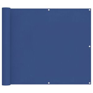 vidaXL Balkona ekrāns Zila 100 x 500 cm Oksforda audums