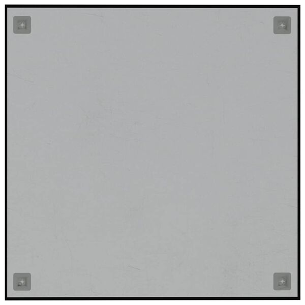 vidaXL magnētiskā tāfele, rūdīts stikls, 60x60 cm, melna