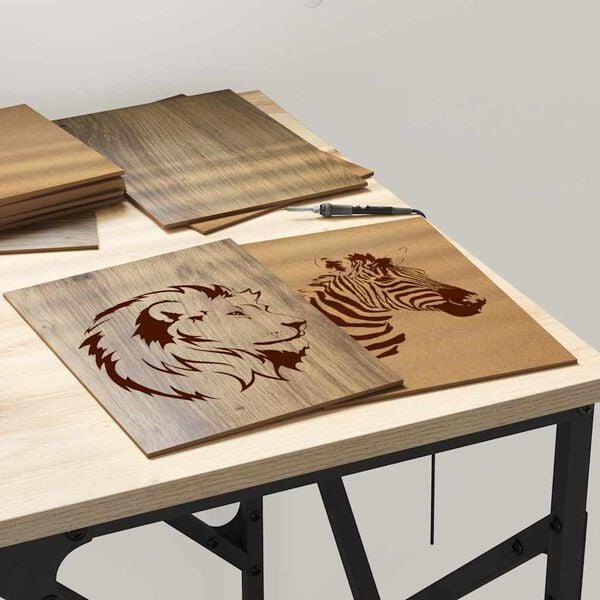 vidaXL Dekora Paneli 12 pcs amatnieku ozola 15 x 21 x 0.3 cm