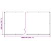 vidaXL Caurspīdīgs brezents ar cilpām 2x10 m Polietilēns