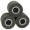 vidaXL Smirģeļu ruļļi 3 pcs Melna 12 x 12 x 10 cm Sintētiskā &scaron;ķiedra
