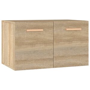vidaXL sienas skapītis, ozola krāsa, 60x36,5x35 cm, inženierijas koks