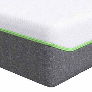 vidaXL Matracis Balts un pelēks 80 x 200 cm Žakarda audums
