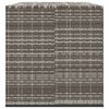 vidaXL dārza spilvenu kaste, 291x100,5x104 cm, pelēka PE rotangpalma