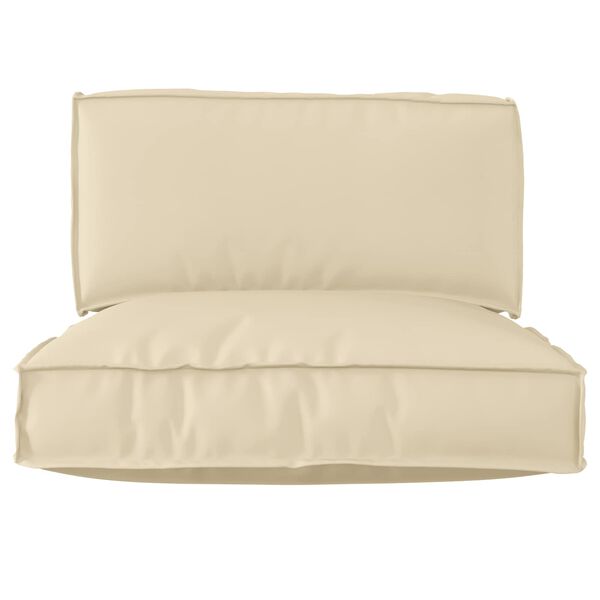 vidaXL Kastī&scaron;u spilvenu komplekts 2 pcs Krēmkrāsa Oksforda audums