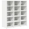 vidaXL Apavu skapis 77,5 x 30 x 83,5 cm Inženierijas koks Balts