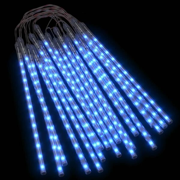 vidaXL meteoru lampiņas, 20 gab., 30 cm, 480 LED, zilas