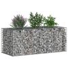vidaXL Gabions pacelta gulta Sudraba 140 x 60 x 55 cm Cinkots tērauds