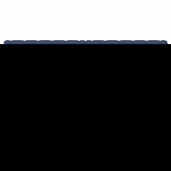 vidaXL gultas galvgaļi, zils, 160x7x78/88 cm, audums