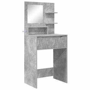 vidaXL Guļamistabas ģērb&scaron;anās galdiņi Betona pelēks 80 x 39,6 x 135 cm