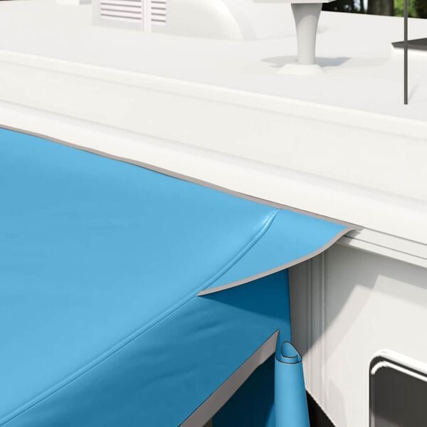 vidaXL Bagāžnieka telts ar jumtu Zila 285 x 255 x 245 cm tafta