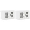 vidaXL Trauku ma&scaron;īnas panelis Kalmar 2 pcs Balts 60 x 31 x 40 cm
