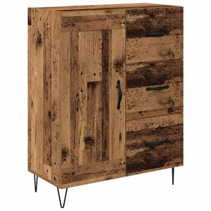 vidaXL Puse ar atvilktni Vecs koks 69,5 x 34 x 90 cm Inženierijas koks