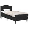 vidaXL Gultas rāmis ar galvas klāju Melns 90 x 190 cm Samts
