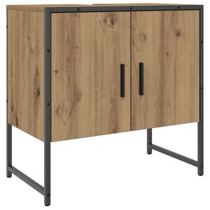 vidaXL vannasistabas skapītis koka krāsa 60x33x60 cm inženierijas koks