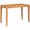 vidaXL Ēdamgalds 110 x 55 x 76 cm Cietā akācijas koks Brūna Taisnstūra