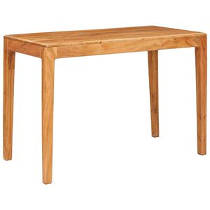 vidaXL Ēdamgalds 110 x 55 x 76 cm Cietā akācijas koks Brūna Taisnstūra
