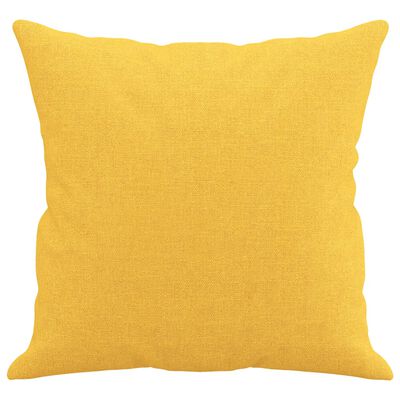 vidaXL dekoratīvi spilveni, 2 gab., 40x40 cm, gaiši dzeltens audums