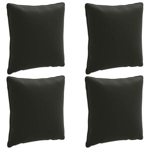 vidaXL 4 daļu atpakaļ spilveni PUTTEN 4 pcs 100% poliesters Melns