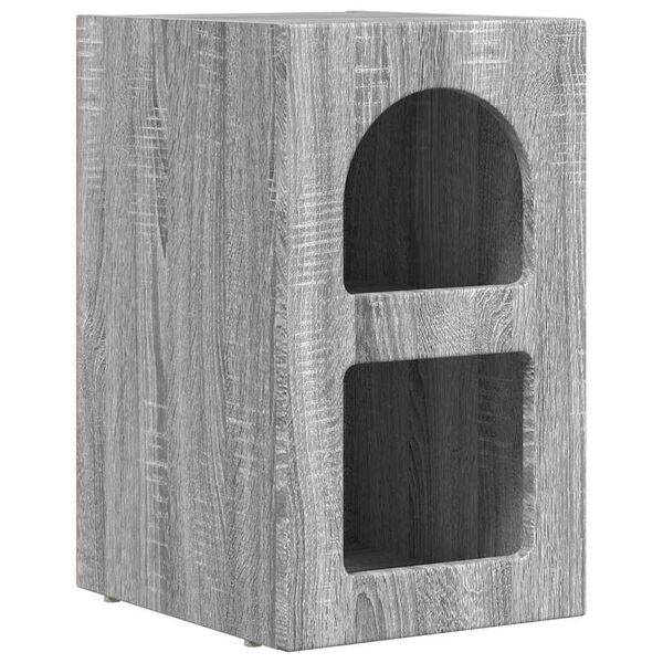 vidaXL Naktsgaldiņ&scaron; Pelēks Sonoma 29,5 x 33,5 x 50 cm