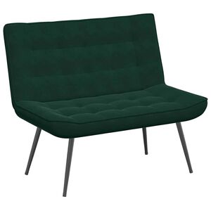 vidaXL Sols Tum&scaron;i Zaļ&scaron; 110x74x84 cm Samts