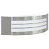 vidaXL Āra sienas gaisma Sudraba 32 x 10 x 10 cm