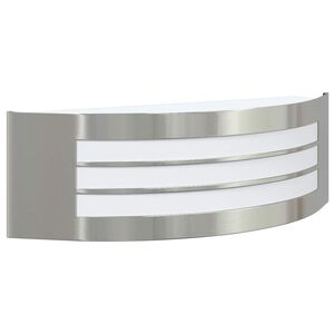 vidaXL Āra sienas gaisma Sudraba 32 x 10 x 10 cm