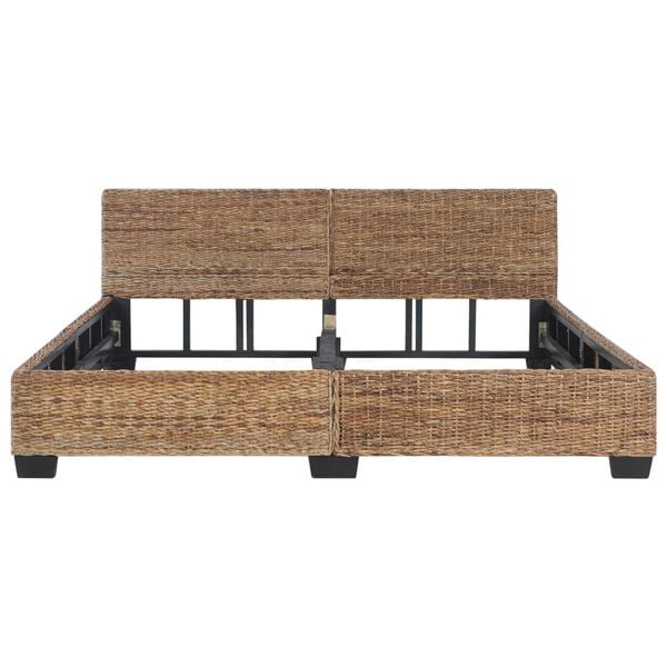 vidaXL gultas rāmis, dabīgā rotangpalma, 180x200 cm