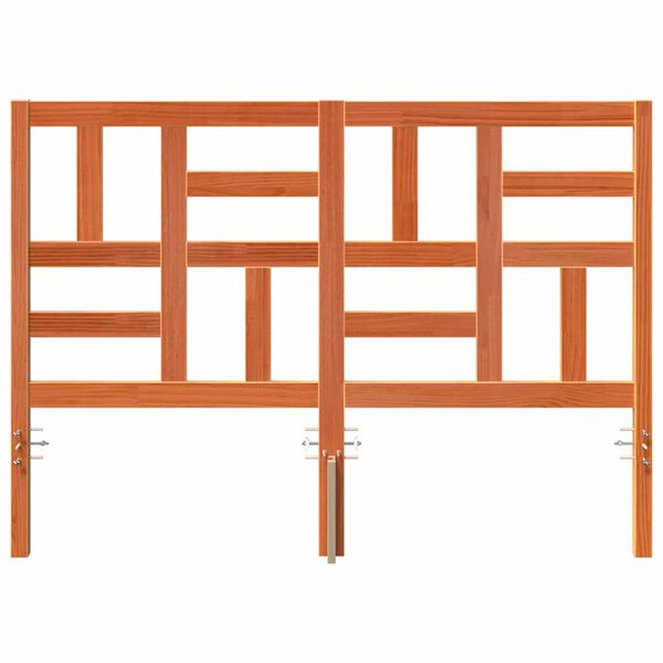 vidaXL Gultas galvas balsts Vaks brūns 145,5 x 4 x 104 cm