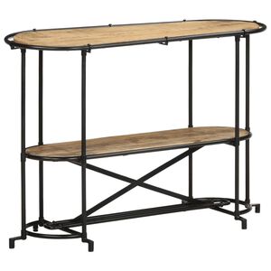 vidaXL konsoles galdiņ&scaron;, 110x42x76 cm, mango masīvkoks