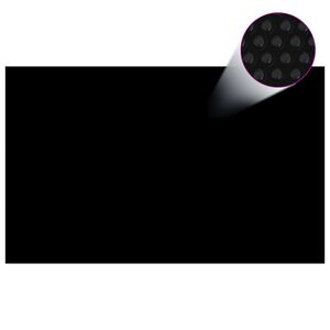 vidaXL baseina pārklājs, 260x160 cm, PE, melns