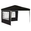 vidaXL Pop-up svinību teltis 288 x 288 x 245 cm Melns Oksforda audums
