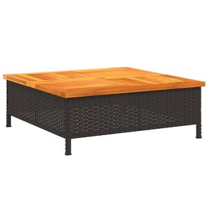 vidaXL saulessarga pamatnes pārsegs, 70x70x25 cm, PE rotangpalma