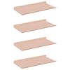 vidaXL Peldējo&scaron;ais plaukts 4 gab. Rozā 40 x 18 x 2,5 cm Tērauds