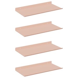 vidaXL Peldējo&scaron;ais plaukts 4 gab. Rozā 40 x 18 x 2,5 cm Tērauds