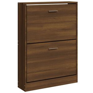 vidaXL apavu plaukts, ozolkoka krāsa, 59x17x81 cm, inženierijas koks