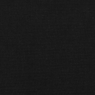 vidaXL atsperu gultas rāmis, melns, 140x200 cm, audums