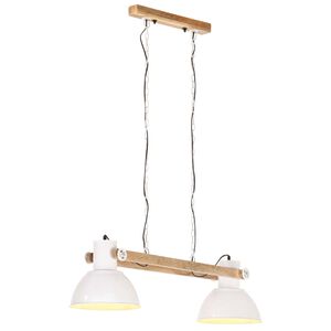 vidaXL griestu lampa, industriāls dizains, 25 W, balta, 109 cm, E27