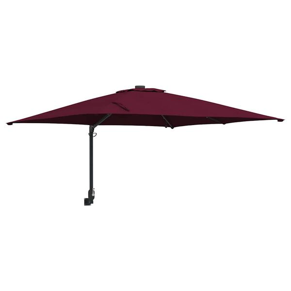 vidaXL Dārza parasols Bordo sarkans 248,5 x 247,5 x 160 cm