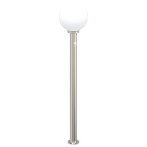 vidaXL stabveida gaismeklis ar sensoru, 120 cm, nerūsējo&scaron;ais tērauds, IP44