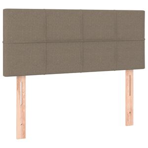 vidaXL gultas galvgalis, 80x5x78/88 cm, pelēkbrūns audums
