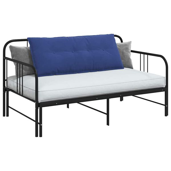 vidaXL Atpakaļ spilvens Policijas zila 120 x 50 cm Korduroja audums